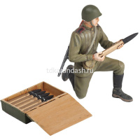 Модель "Советская 76мм-противотанковая пушка ЗИС-3 с расчетом" 17см 128 деталей 3671 от магазина "Карандаш"