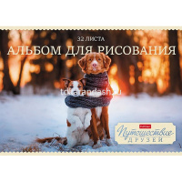 Альбом для рисования А4 32л "Путешествие друзей" на скобе 5 дизайнов 32А4В/051867 от магазина "Карандаш"