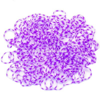 Резиночки для плетения 200шт с крючком и зажимами прозрачные 6 цветов Y2761-15/Y2010-14 от магазина "Карандаш"