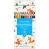 Карандаши акварельные 12 цветов "HappyColor" трехгранные, картон, 6 видов 30-0066 от магазина "Карандаш"