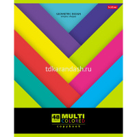 Тетрадь А5 48л клетка "Multicolor" на скобе 5 дизайнов 48Т5В1/051536 от магазина "Карандаш"