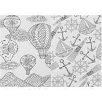 Арт-раскраска "Путешествие" А5 (148x210мм) 112стр. склейка, лак Р-9735 от магазина "Карандаш"