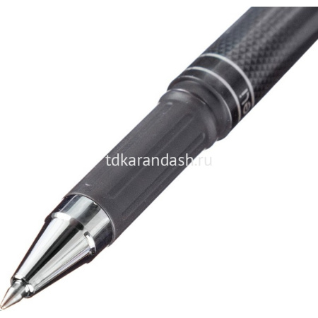 Ручка гелевая "Upal" 0,7мм черная, круглый темно-серый корпус EG11-BK от магазина "Карандаш"