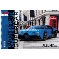 Альбом для рисования А4 32 "BLUEsupercar" на спирали, перфорация на отрыв, 5 дизайнов 067365 от магазина "Карандаш"