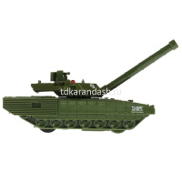 Танк "Армата Т-14" зеленый, инерционный, металл 12см (вращается башня) ARMATA-12-GN от магазина "Карандаш"