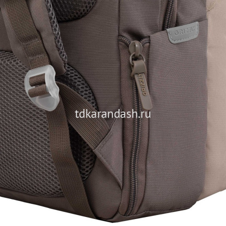 Рюкзак 28х40х16см, 760гр, 2 отделения, 4 кармана, бежевый с обвесом RD-644-1/3 от магазина "Карандаш"