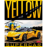 Тетрадь А5 48л клетка "YELLOWsupercar" на скобе 5 дизайнов 48Т5В1/075177 от магазина "Карандаш"