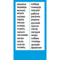 Картинка Шпаргалка "Словарные слова. Начальная школа" 172х92мм 080.385 от магазина "Карандаш" Шпаргалка "Словарные слова. Начальная школа" 172х92мм 080.385 от магазина "Карандаш"