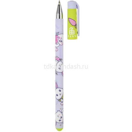 Ручка шариковая "HappyWrite. Kawaii animals. Зайчик" 0,5мм синяя 20-0215/59 от магазина "Карандаш"
