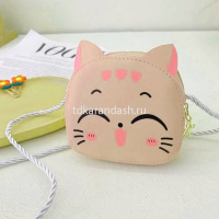 Сумочка "Кошечка" 12х10,5х4см 1 отделение, искусственная кожа, коралловая SD2265 от магазина "Карандаш"