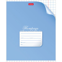 Тетрадь А5 12л крупная клетка "С уголком" на скобе 12Т5В8/053402 от магазина "Карандаш"