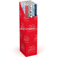 Бумага упаковочная 70см х 1м "Новый год" односторонняя глянцевая 16 дизайнов NOWP-04 от магазина "Карандаш"