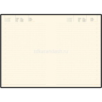 Ежедневник недатированный А5 "GRAND" 272стр. коричневый, искусственная кожа 3-530/04 от магазина "Карандаш"