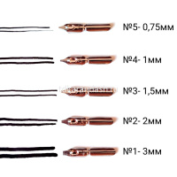 Набор для каллиграфии 6 предметов (5 переьев, косой держатель для пера) FLCG6PL от магазина "Карандаш"