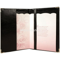 Папка адресная "Визит" 32х22х1,5см с отстрочкой, экокожа, черная 29 от магазина "Карандаш"