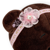 Медведь Milk 30см в платье в клеточку M5051/30 от магазина "Карандаш"