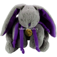 Кролик 45см серый/фиолетовый AT365052 от магазина "Карандаш"