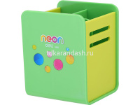 Подставка д/канц.принадлежностей "Neon" 8x8,5x10,5см пластик 2 цвета EH85104 от магазина "Карандаш"