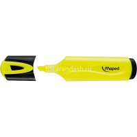 Набор маркеров текстовыделителей "Fluo Pep's Classic" 4шт, клиновидный наконечник,толщина линии 1-5м от магазина "Карандаш"