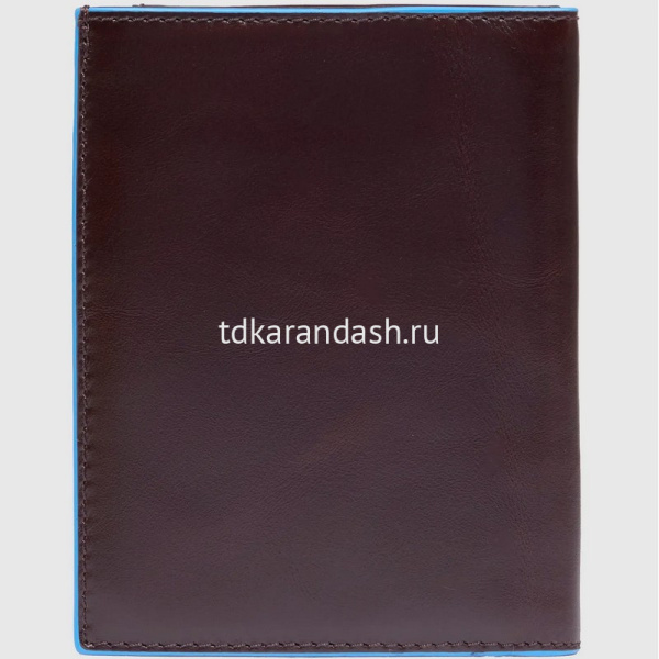 Кошелек "Blue Square" 12,5х9х1,5см 1 отделение, красное дерево, натуральная кожа PU1393B2R/MO от магазина "Карандаш"