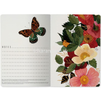 Тетрадь А5 40л клетка "Птичка в цветах" прошитый блок матовая ламинация 7-40-001/97 от магазина "Карандаш"