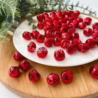 Набор ёлочных украшений "Бубенчики" 1,2см 50шт/уп красные, металл Y10047-24 от магазина "Карандаш"