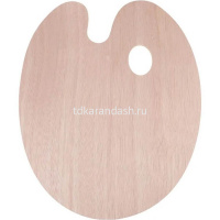 Палитра 30х40см овальная дерево Y10729-24 от магазина "Карандаш"