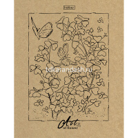 Тетрадь А5 96л клетка "Art of nature" на скобе крафт 96Т5В1/057592 от магазина "Карандаш"