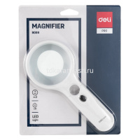 Лупа D=75мм "Pro" увеличение 3 с подсветкой Е9099 от магазина "Карандаш"
