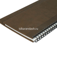 Планинг недатированный 298х140мм "Velvet" 128стр. коричневый, искусственная кожа XX21172070-121 от магазина "Карандаш"