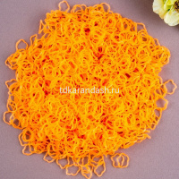 Резиночки для плетения "Цветочек" 200шт с крючком и зажимами неоновые прозрачные 6 цветов Y2764-15 от магазина "Карандаш"