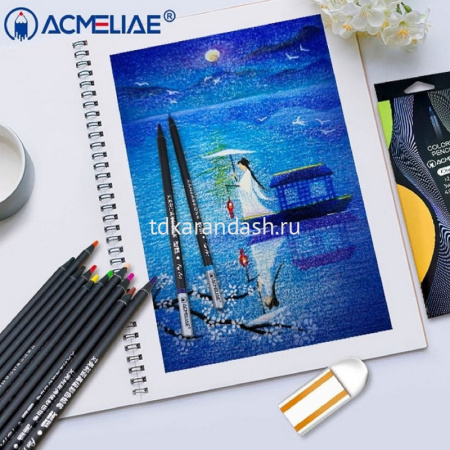 Карандаши 12 цветов "Blackwood Artmate" круглые дерево, картон 43068 от магазина "Карандаш"