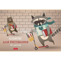 Альбом для рисования А4 20л "I LIKE sсooter" на скобе 5 дизайнов 20А4тВ/074447 от магазина "Карандаш"