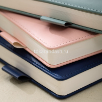 Ежедневник недатированный А5 "Linfini" 288стр. синий,  искусственная кожа с поролоном EN157L от магазина "Карандаш"