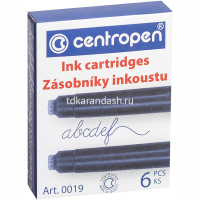 Картридж для перьевой ручки синий 0019/10 от магазина "Карандаш"