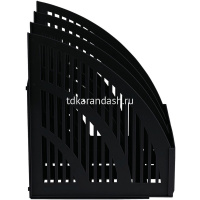 Лоток д/бумаг вертикальный 3 отделения "Line" 253х253х250мм сборный черный ЛТВ-01470/ЛТ454 от магазина "Карандаш"