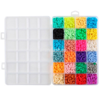 Набор бусин для творчества №36 26х21см размер ассорти, в пластиковом футляре M-20161 от магазина "Карандаш"