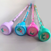 Карандаш сегментный HB корпус пластик, со штампиком, 4 цвета корпуса 11725-24 от магазина "Карандаш"