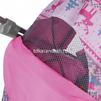 Санки-коляска "Умка-3-1, Скандинавский узор" 30мм перекидная ручка, розовые У3-1/3 от магазина "Карандаш"