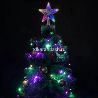 Верхушка на елку Звезда 18см, 15 цветных диодов, пластик Y2743-15 от магазина "Карандаш"