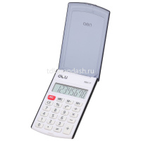 Калькулятор 8 разрядов 105х63х15мм с крышкой, белый/черный E39217 от магазина "Карандаш"