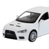 Машина "Mitsubishi Lancer Evolution" белая, инерционная, металл 17,5см (свет, звук, откр.двери) JB12 от магазина "Карандаш"