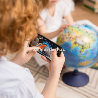 Глобус 210мм Зоогеографический детский, интерактивный, с очками и подсветкой INT12100296 от магазина "Карандаш"