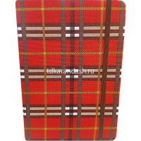 Бизнес-блокнот А5 80л "Клетка" на резинке, линия, обложка 7БЦ, резинка д/ручки, 4 цвета 5803-7 от магазина "Карандаш"