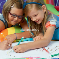 Фломастеры 24 цвета "Trio A-Z" смываемые, картон 378/1-24-01 от магазина "Карандаш"