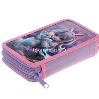 Пенал "Мой котик" 19х11х5см, прямоугольный, двухстворчатый, глянцевая ламинация 089017 от магазина "Карандаш"