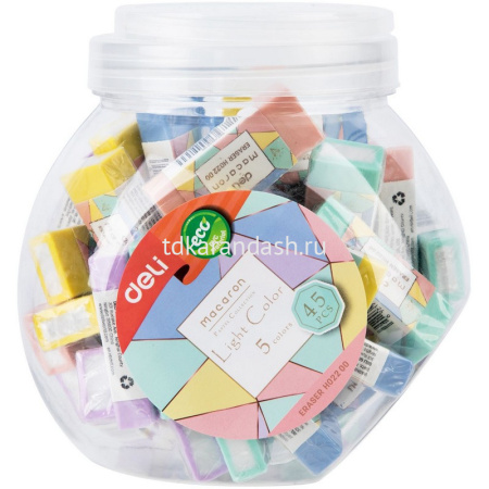 Ластик "Macaron" 50x20x11мм ассорти EH02200 от магазина "Карандаш"