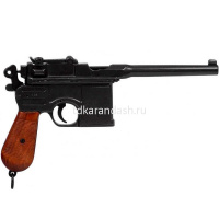 Пистолет-маузер 32см металл/дерево/кожа, в подарочном футляре DE-M-1024-BOX от магазина "Карандаш"