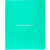 Тетрадь А5 96л клетка "SoloMatte. Аквамарин" на скобе, ламинация Soft-touch 092770