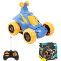 Машина р/у "Перевертыш" 14х13,5х13,5см пластик (свет, звук, поворот 360 градусов) LT250516 от магазина "Карандаш"